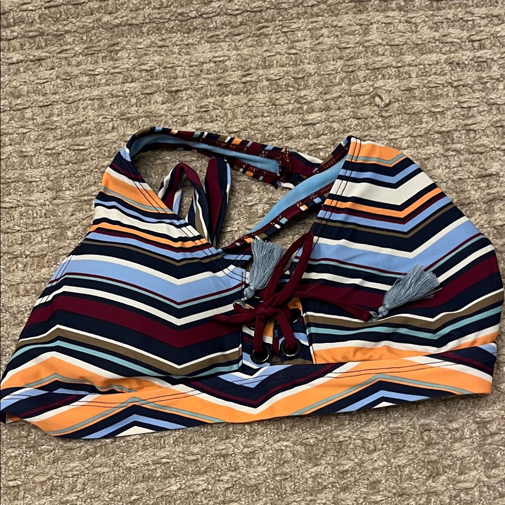 Mossimo Supply Co. Multicolor Striped Bikini Top